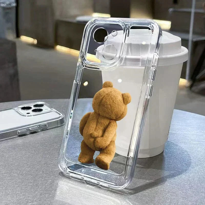 Funny Cartoon Bear Phone Case