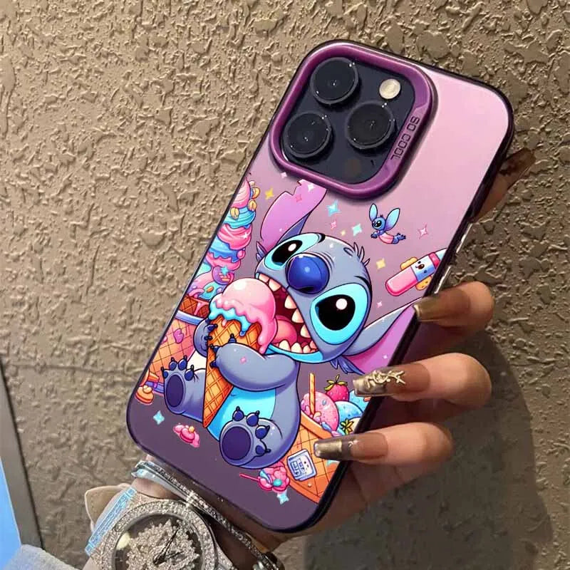 Cartoon Cute Stitch Cover For Apple iPhone Colorful Phone Case