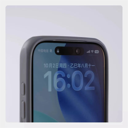 Matte Translucent MagSafe iPhone Case, Metal Holder Bumper