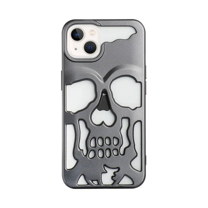 Hollow Skull Heat‑Dissipation Phone Case For iPhone