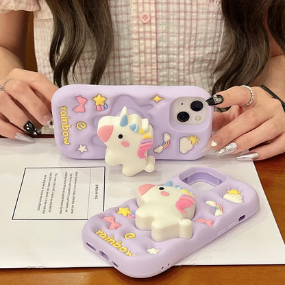 Cartoon Rainbow Unicorn Horse Phone Case