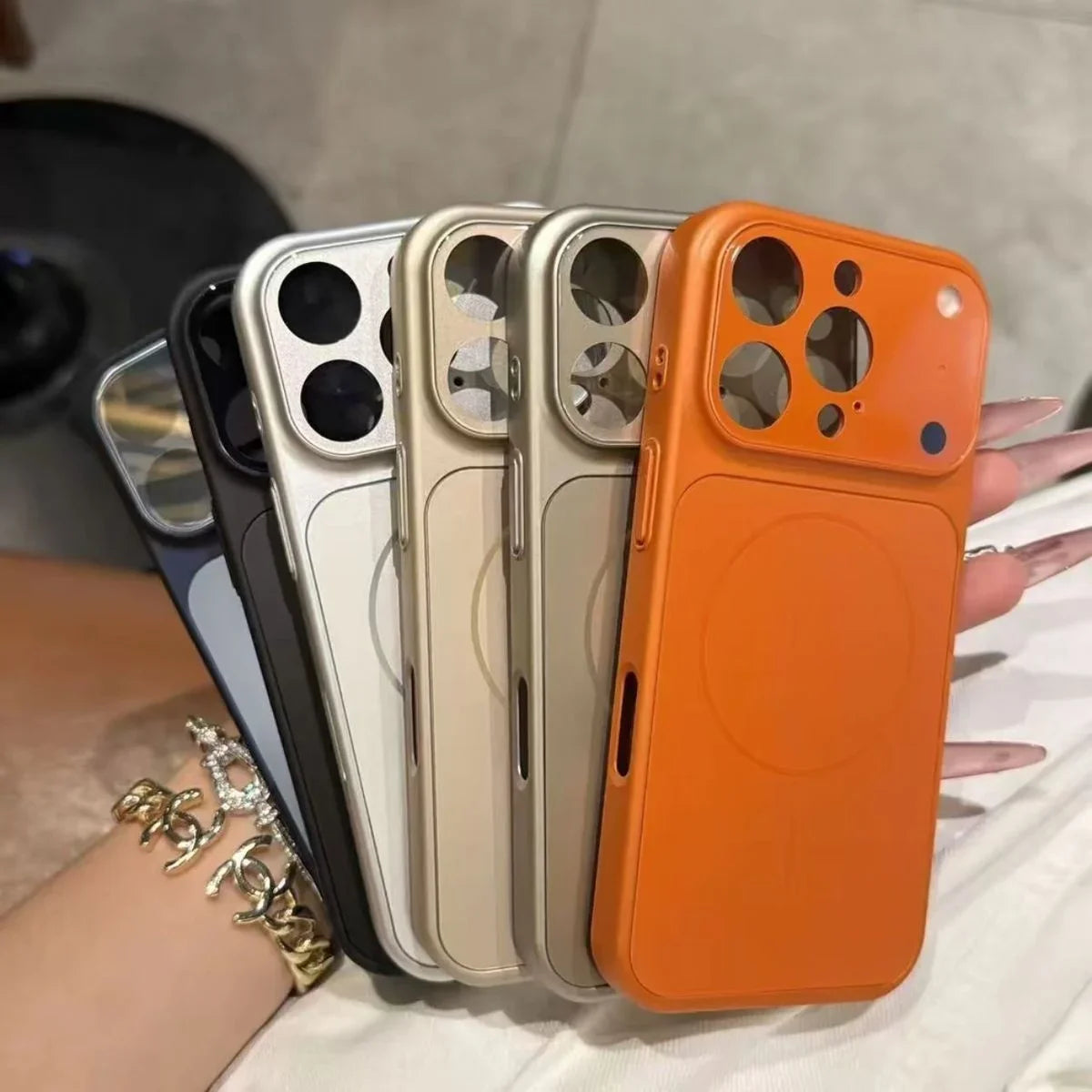 Original Nano Frosted Glass For Magsafe Phone Case For iPhone