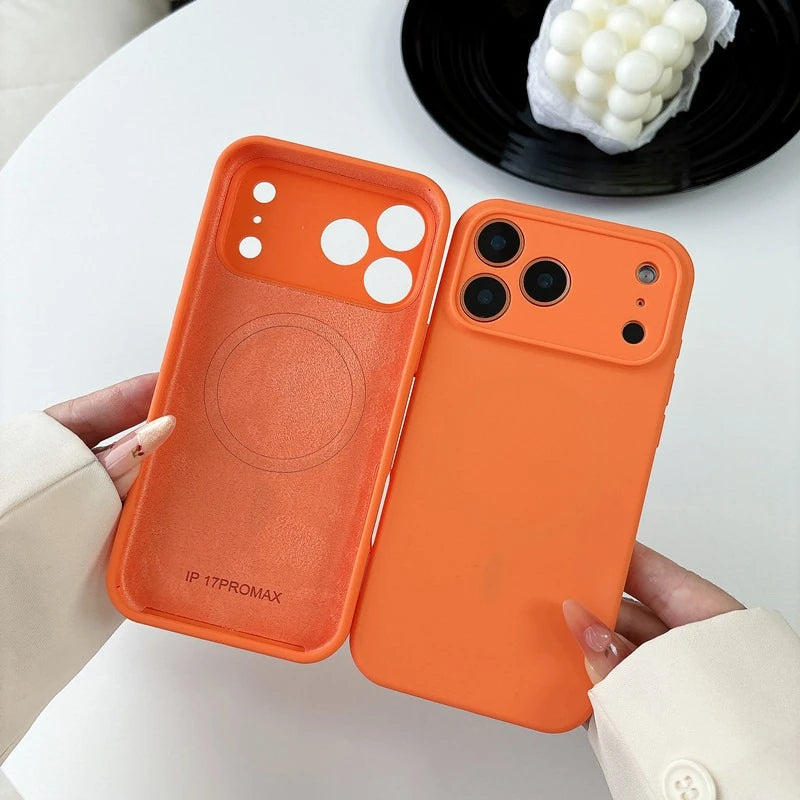 For Magsafe Original Liquid Soft Silicone Phone Case For iPhone Magnetic Wireless Cases Cover