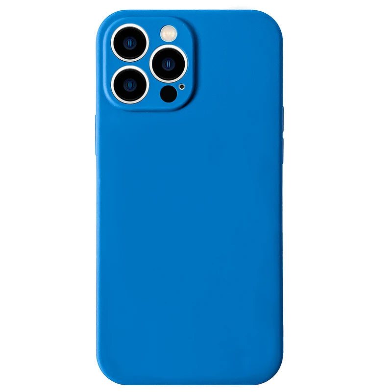 For iPhone Case Neon Liquid Silicone Fluorescence Cover