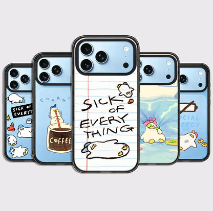 Funny Coffee Duck Impact Magnetic Phone Case Cover For iPhone