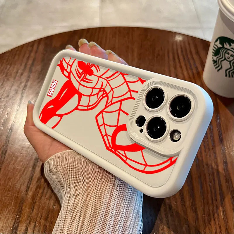 Iron Man Spider Man Silicon Case For Apple iPhone