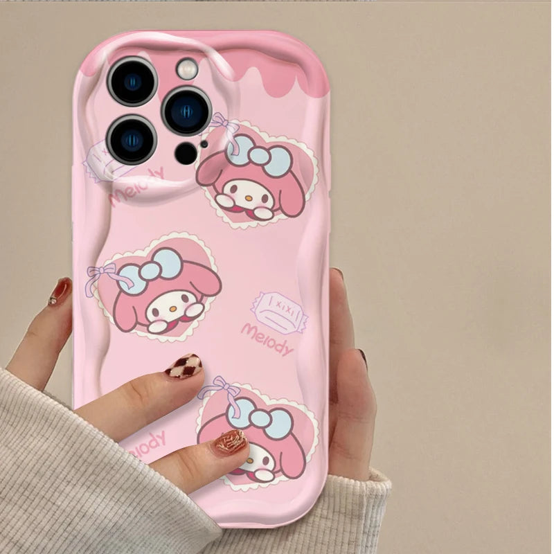 Hello Kitty Cinnamoroll Phone Case For iPhone Shockproof Soft Silicone Back Cover