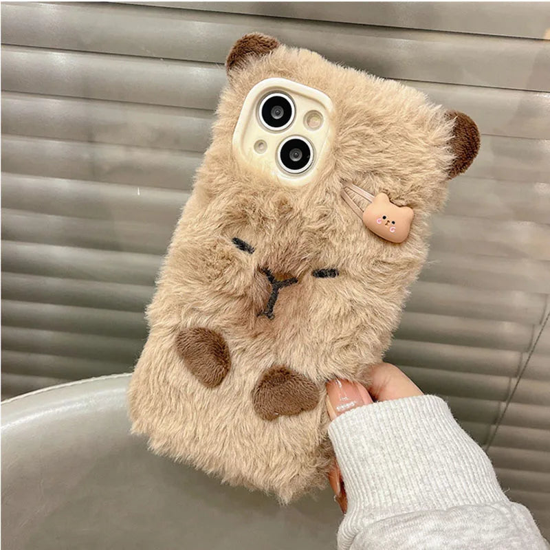 Cute 3D Capybara Soft Phone Case