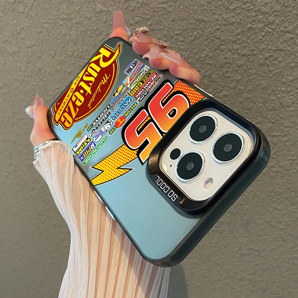 Lightning McQueen 95 Shockproof Matte iPhone Case, Hard Plating Cover