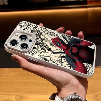 Phone Case For Apple iPhone Funda Cover Marvel Deadpool Funny