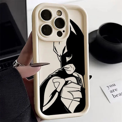 Bat Mans Marvel Bat Silicone Case For Apple iPhone