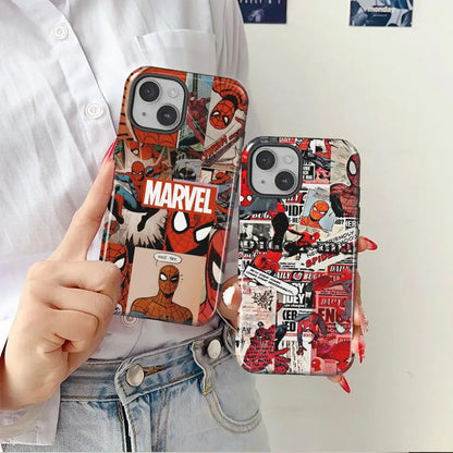 Case For iPhone Hard Phone Cover Marvel Spider Man