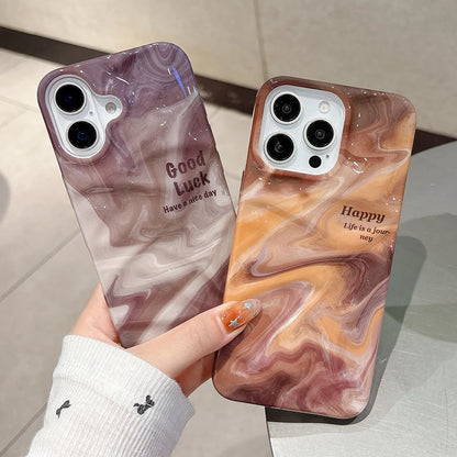 Fashion Oil Painting Marble Texture Phone Case