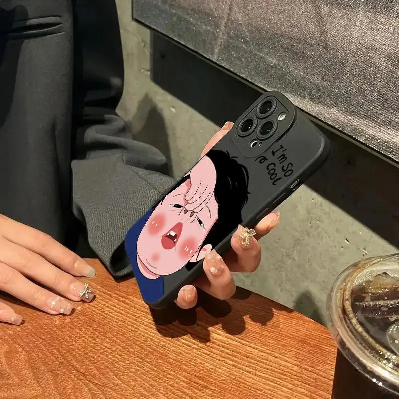 Funny Boy Cute Girl Couple Phone Case