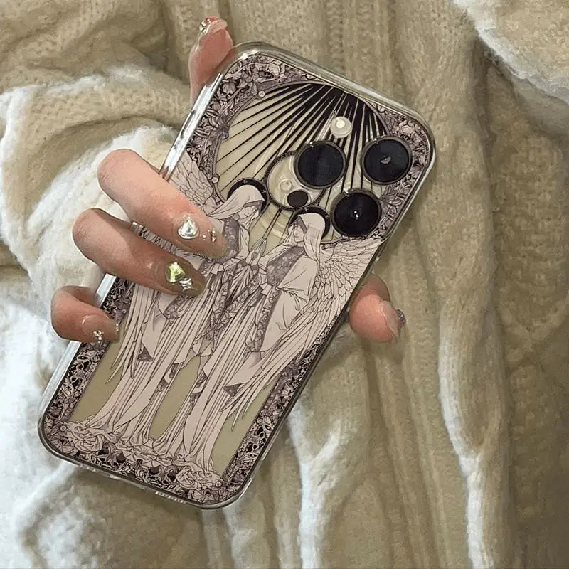 Medieval Vintage Cupid Angel Case For iPhone