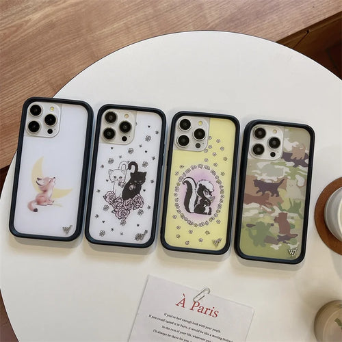 Wildflower 3D Kittens Camo Fox Phone Case For iPhone