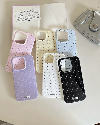 INS Polka Dot Small Fresh Mobile Phone Case For iPhone Shockproof Cover For iPhone