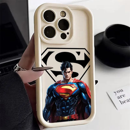 Bat Supers Man Marvel Silicone Case For Apple iPhone
