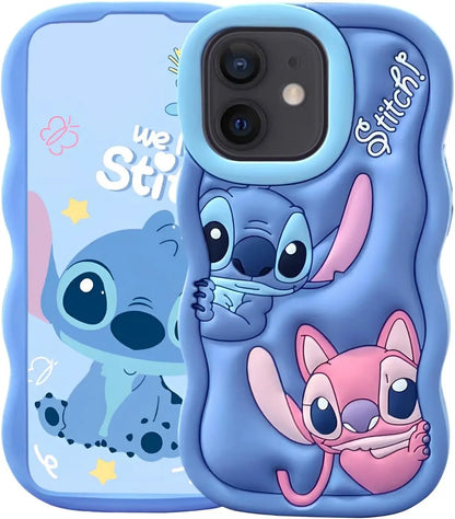 Soft Silicone Wave Stitch Protective iPhone Case