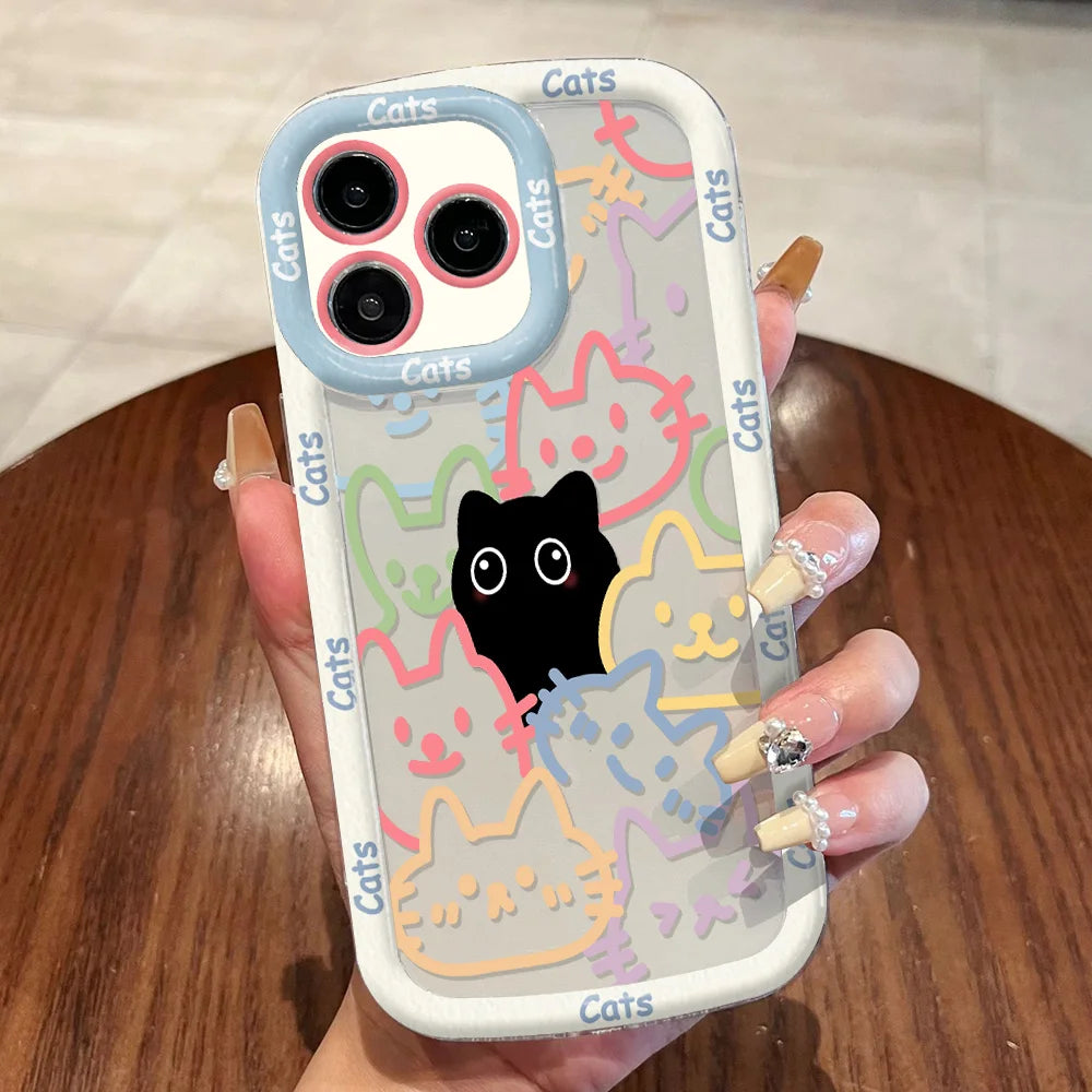 Cute Cat Phone Case For iPhone