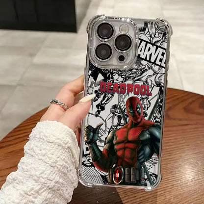 Marvel Comics Deadpool Luxury Shockproof Case For iPhone