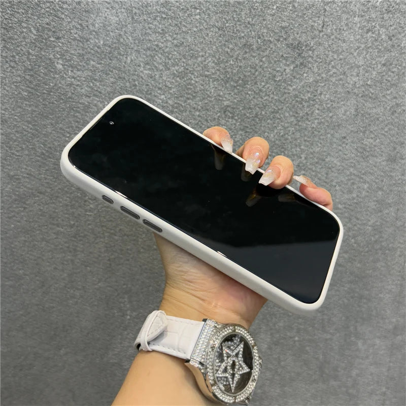 Luxury PU Leather Magnetic MagSafe Case for iPhone – Camera & Lens Protection