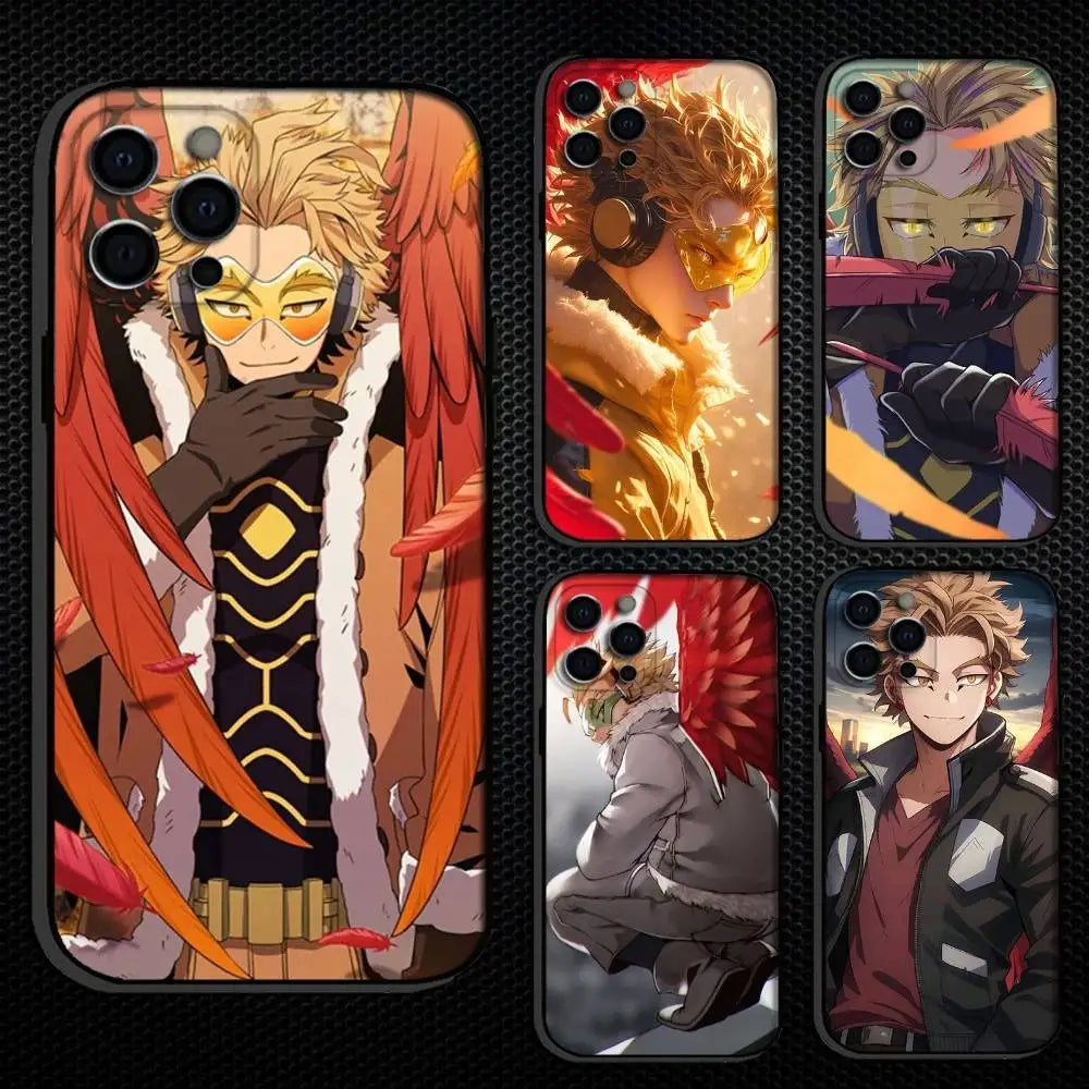My Hero Hawks Phone Case For iPhone Others Soft Black Cover