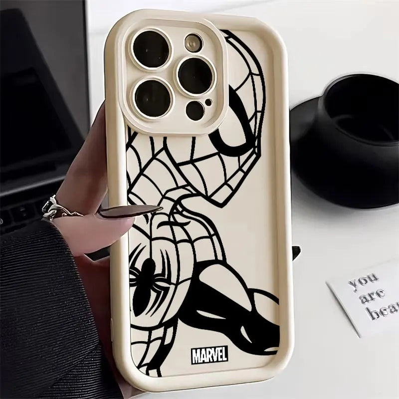 Iron Man Spider Man Silicon Case For Apple iPhone