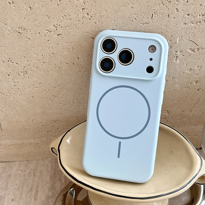 MagSafe Magnetic Silicone iPhone Case with Lens Protection
