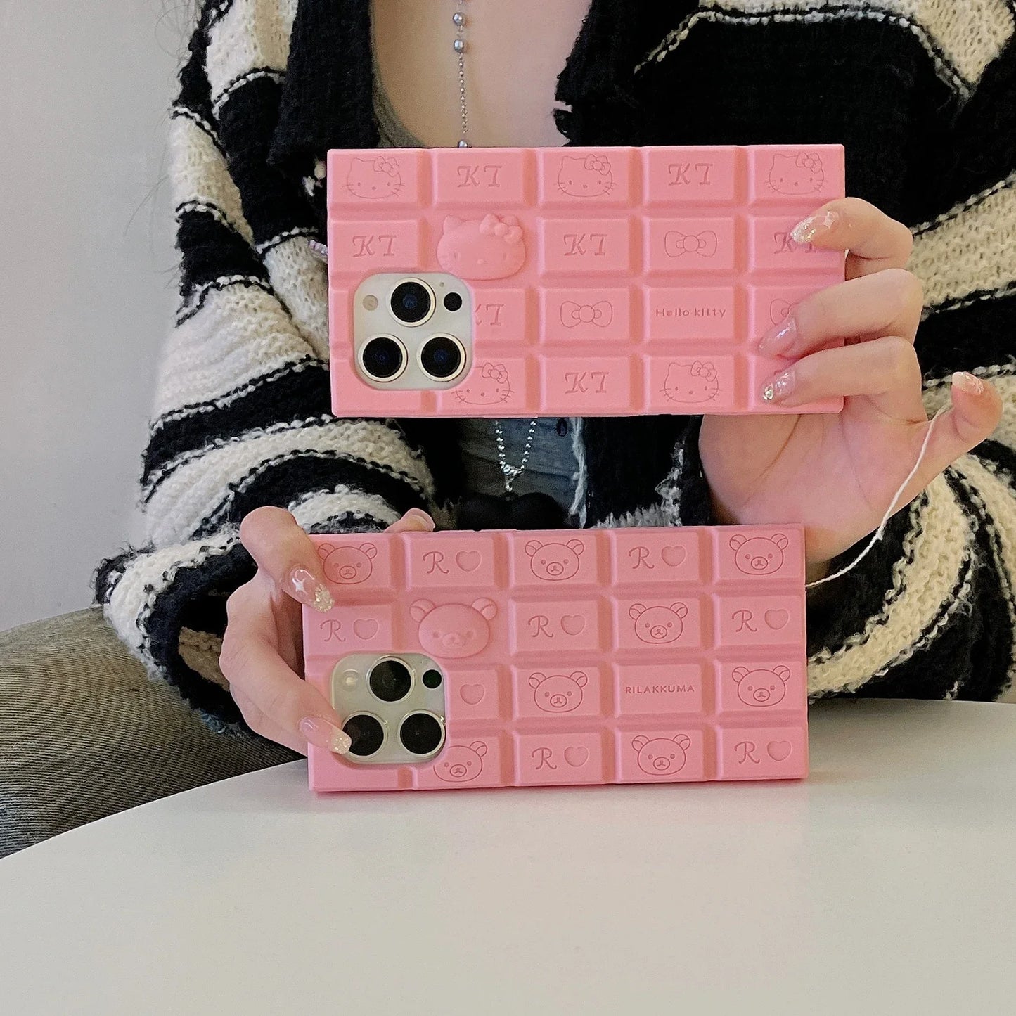 Cute Cartoon Chocolate Silicone Soft High Quality Phone Case