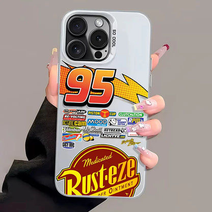 Lightning McQueen 95 Shockproof Matte iPhone Case, Hard Plating Cover