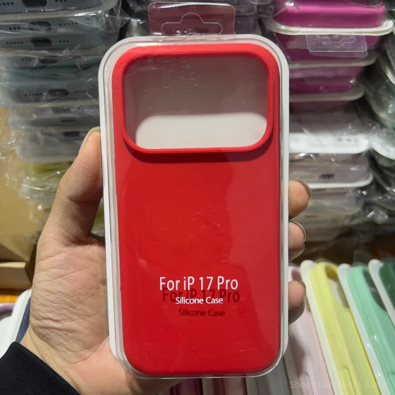 Fashion Original Liquid Silicone Skin Feel Soft Case For iPhone