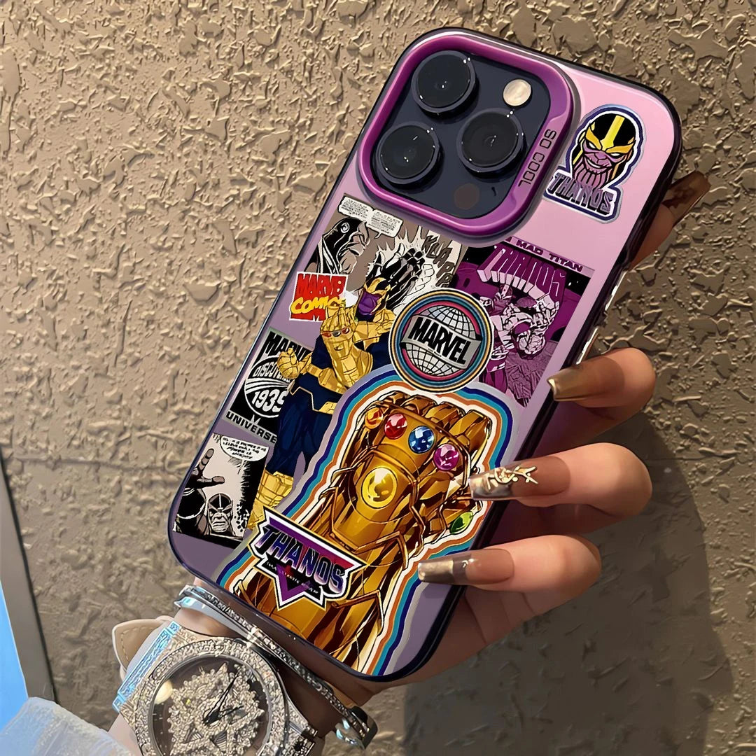 Retro Thanos Avengers Phone Case For iPhone