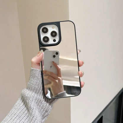 Luxury Makeup Mirror Phone Case For iPhone – MagSafe Compatible Hard Cover