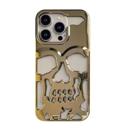 Hollow Skull Heat‑Dissipation Phone Case For iPhone