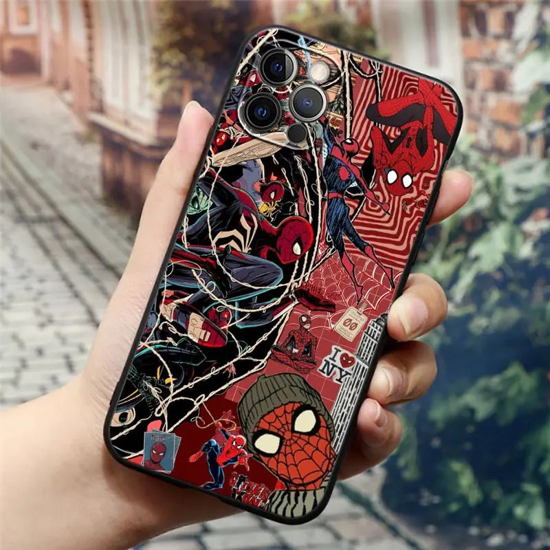Miles Morales Spiderman Gwen Phone Case For iPhone