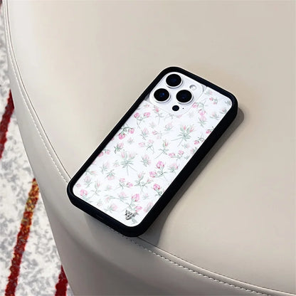 Wildflower Ins Cute Cartoon Phone Case For iPhone