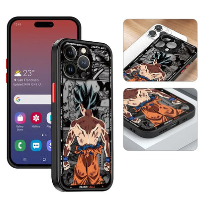Hot Blooded Goku Anime Soft Phone Case For iPhone