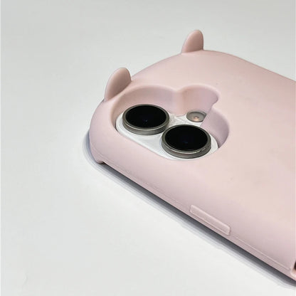 Cartoon Cute 3D Cat Soft Silicone Phone Case