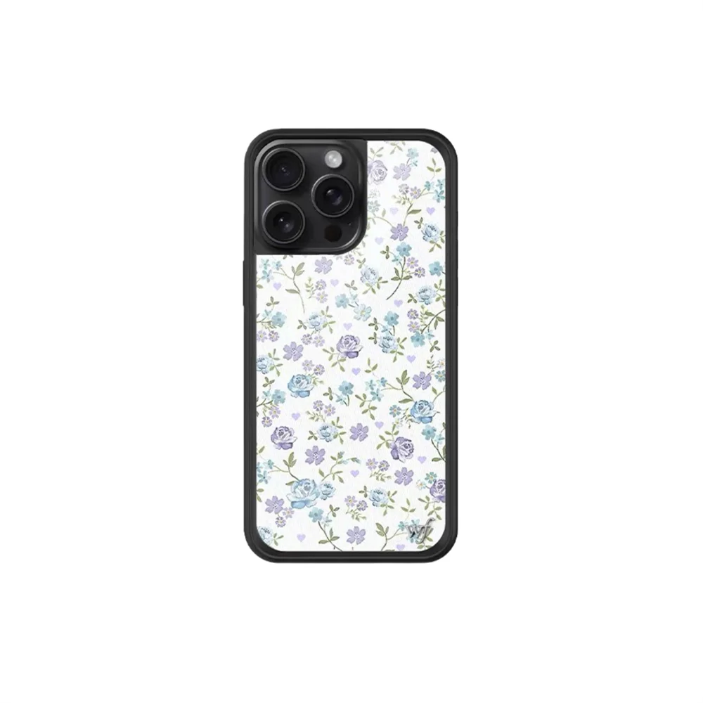 Tiger & Wildflower Cartoon iPhone Case with Rose Flowers