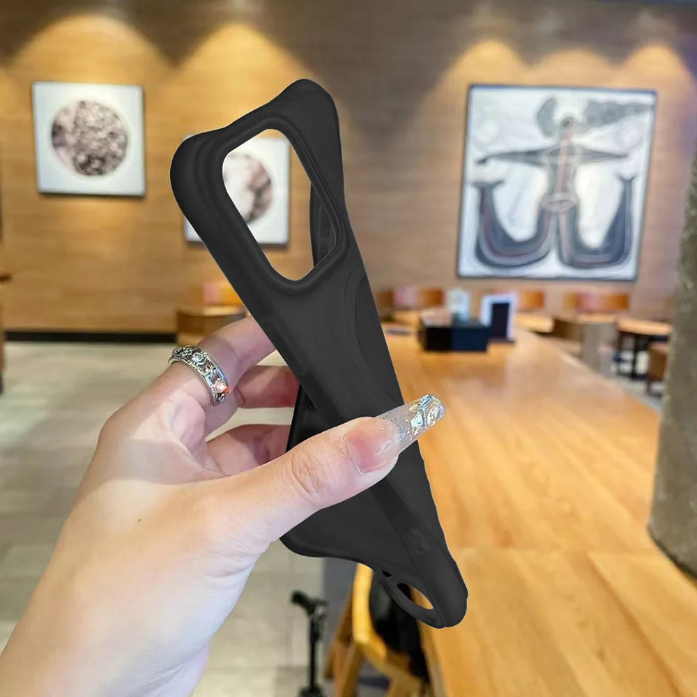 Magnetic Wireless Charging Phone Case For iPhone Case Silicone For Magsafe Protection Cover