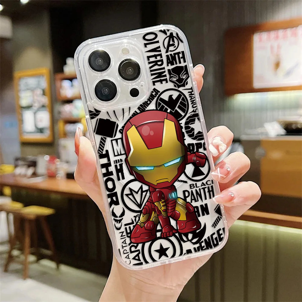 Anime Marvels Spider Man Magnetic Phone Case For iPhone