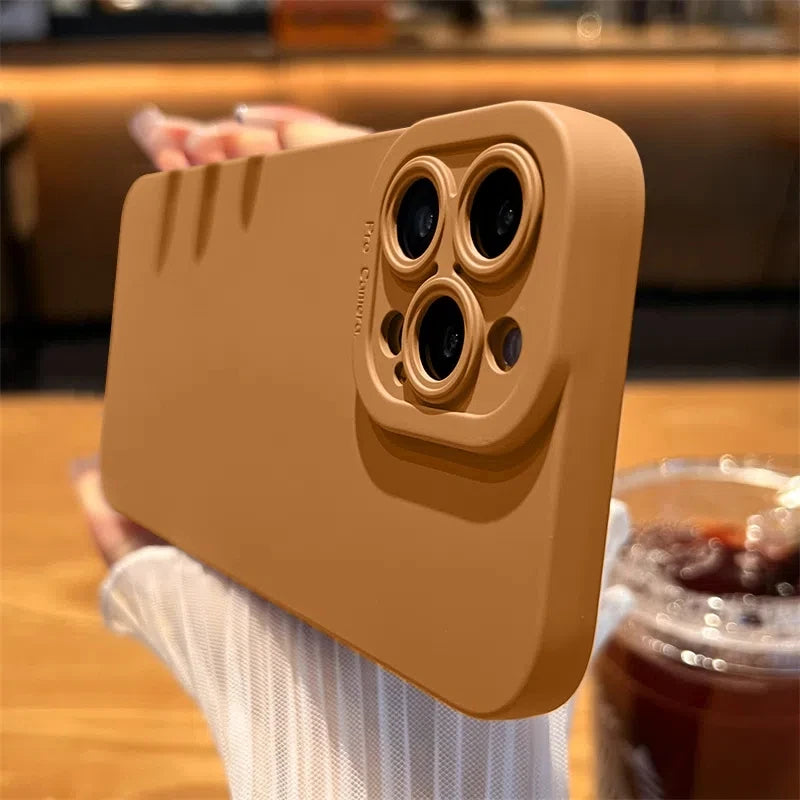 Matte Silicone Soft Phone Case For iPhone Camera Lens Portector Back Cover