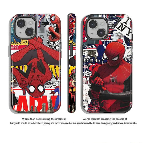 Marvel Spiderman Deadpool Soft Cover Capa Phone Case For Apple iPhone