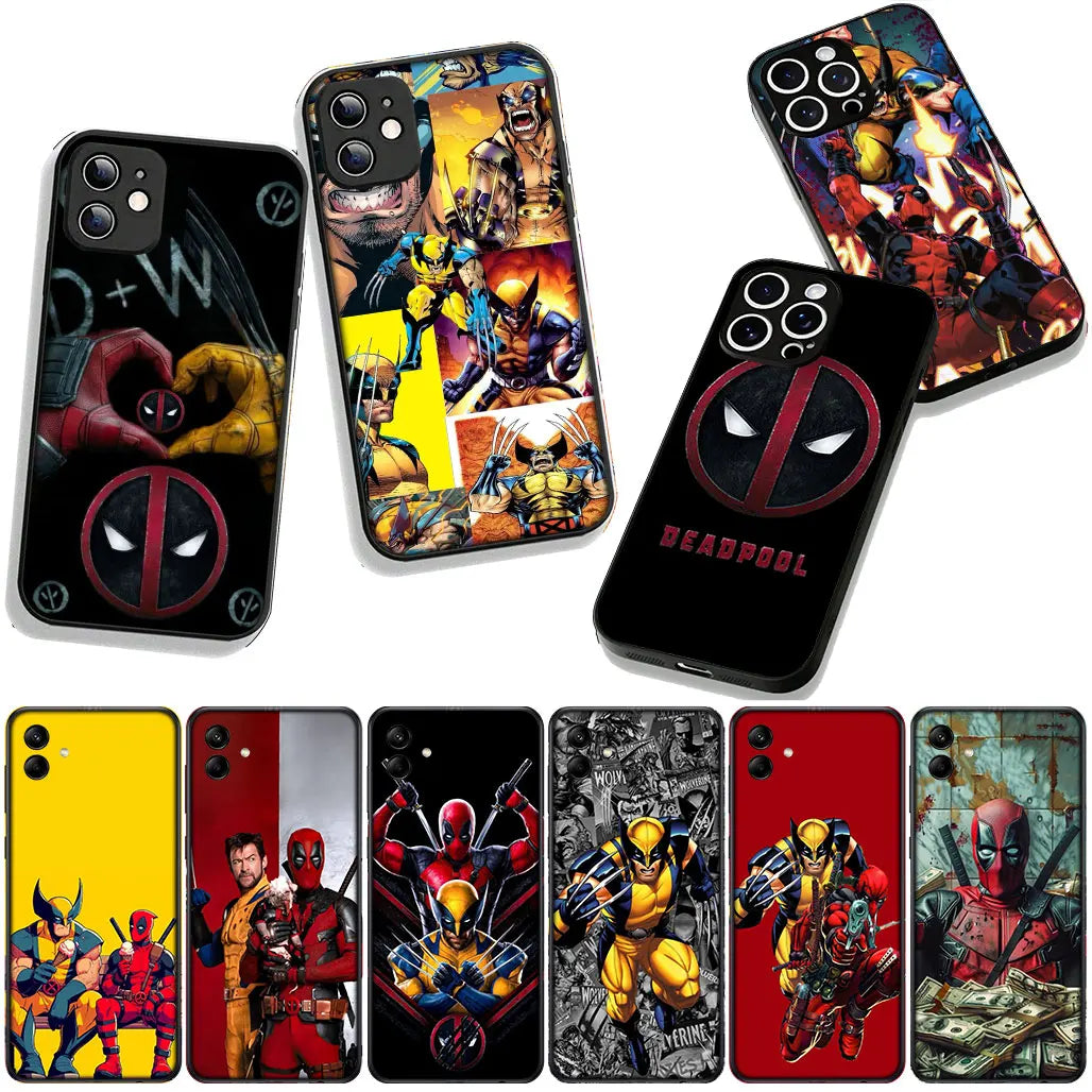 Marvel Comics Wolverine Deadpool Case For Apple iPhone