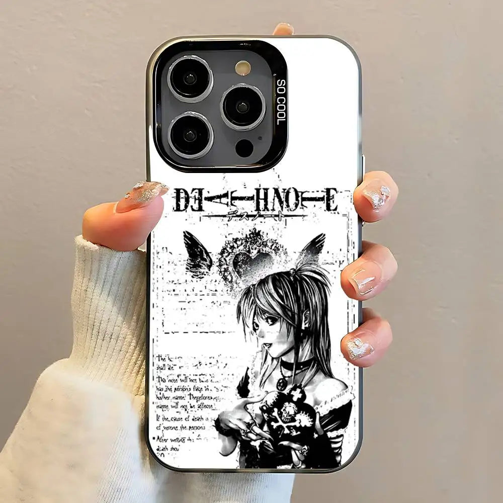 Black Matte Death Note Misa Phone Case For iPhone