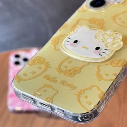 Candy 3D Bowknot Hello Kitty Phone Case