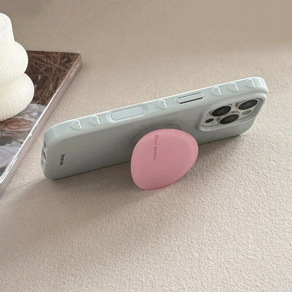 Korean Style Simple Solid Colors With Phone Holder Stand Case For iPhone Shockproof Protective Cover﻿