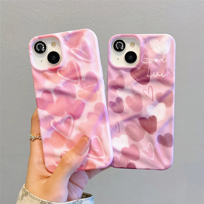 Luxury Love Heart Soft Shockproof Bumper Fashion Phone Case