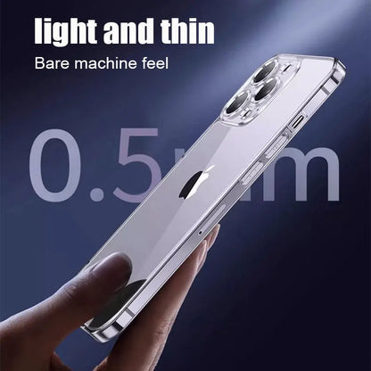 Clear Phone Case For iPhone Silicone Soft Cover Case